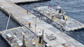 CENTCOM anchors Gaza floating aid pier