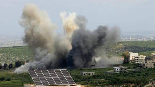 2 airstrikes targeted Harouf and Aaita El Jabal, along with intermittent artillery shelling hitting Shebaa, and a loud explosion was heard in Yaroun