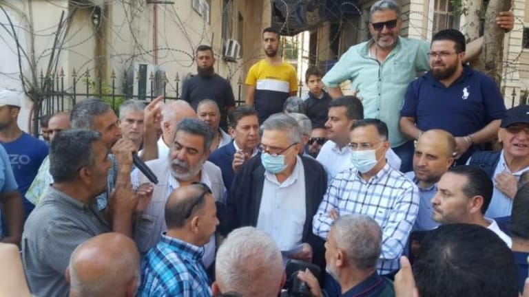 تجمّع في التل - طرابلس تزامناً مع الاضراب