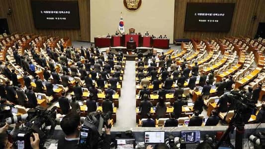 South Korean ruling party MPs protest in parliament as impeachment voting begins