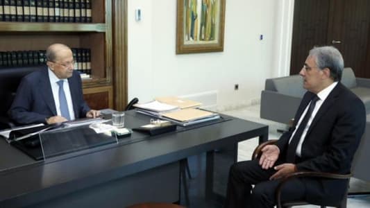 President Aoun meets with Justice Minister: Investigations of Tayouneh events must be expedited