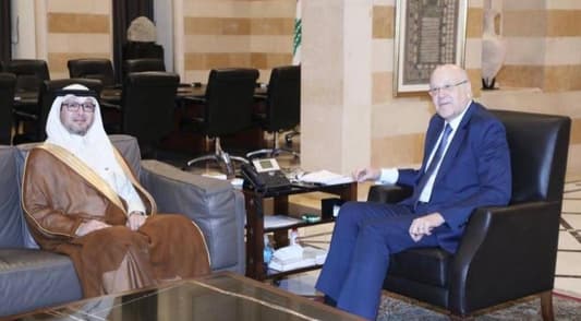 Bukhari after meeting Mikati: We will pursue with our joint efforts to urge Lebanon's leaders to elect a president and move forward with radical reforms