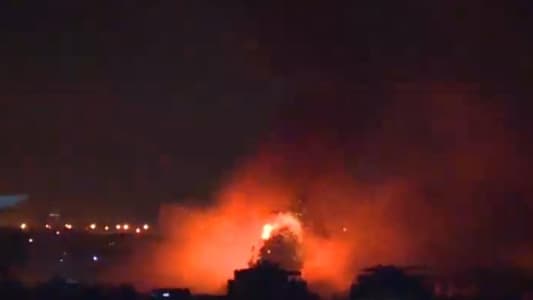 Massive fires break out in Beirut's Dahiyeh due to airstrikes