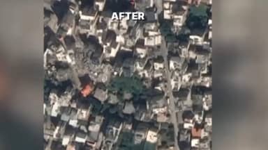 مشاهد صادمة لأحد أحياء بيروت قبل وبعد الضّربات