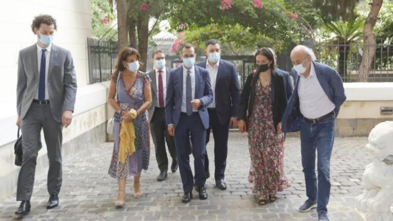 Jumblatt meets French Senate delegation