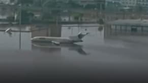 بالفيديو: مطارٌ يغرق