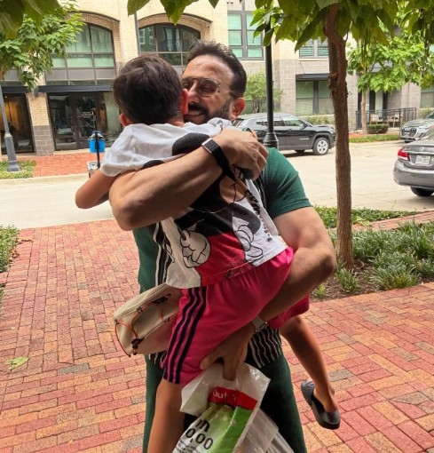 قصي خولي في صور عاطفية وجديدة مع ابنه: حب لا ينتهي