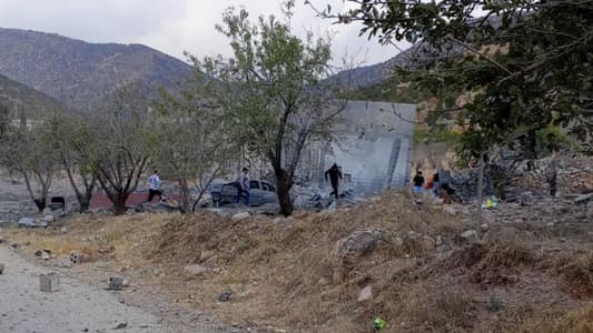 بالصورة: غارة على منزل في مزرعة سجد في قضاء الهرمل