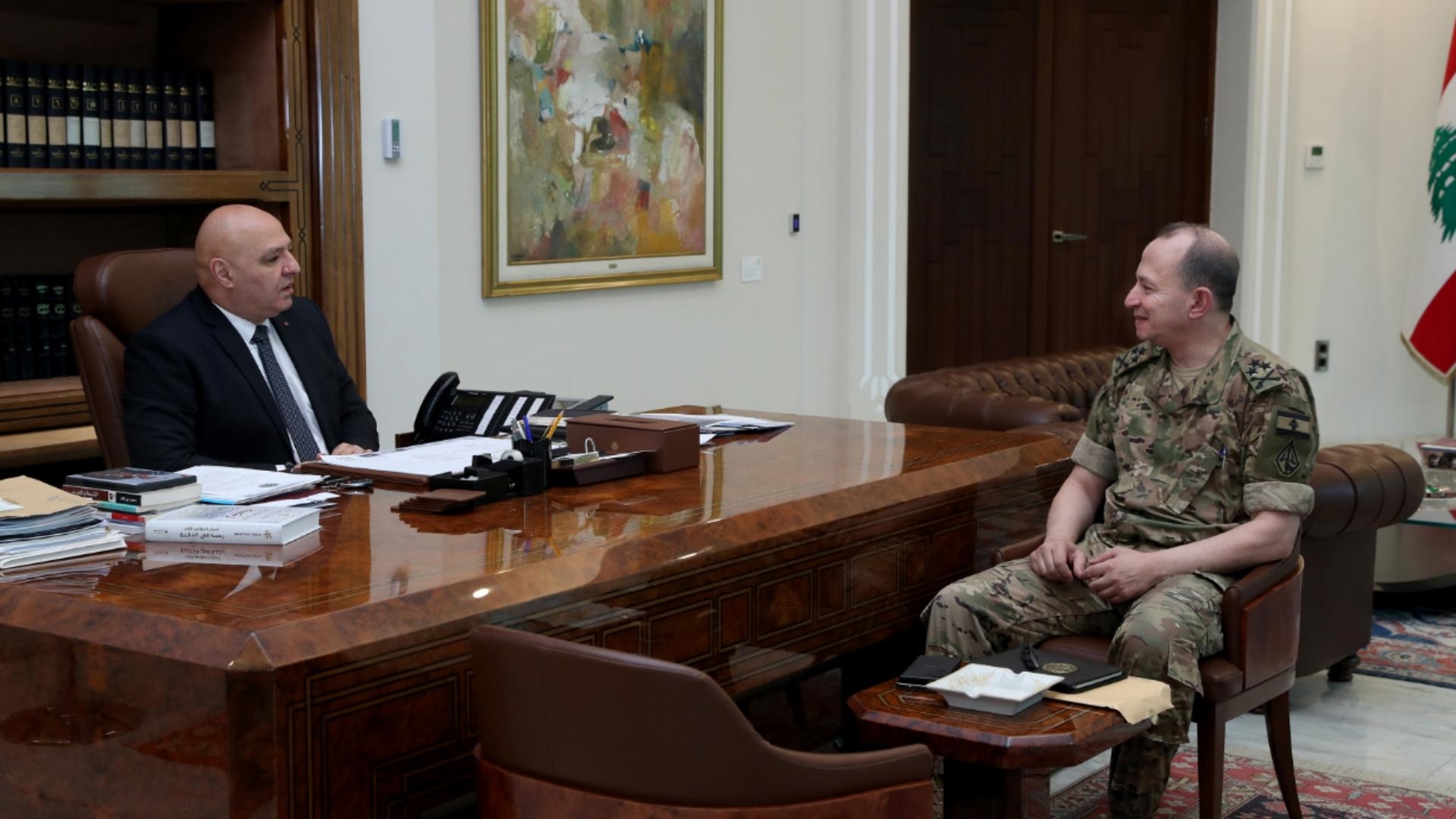 The Army Commander, General Rodolph Haykal, briefed President Joseph Aoun on the security developments and the army’s measures to maintain security and stability in the country
