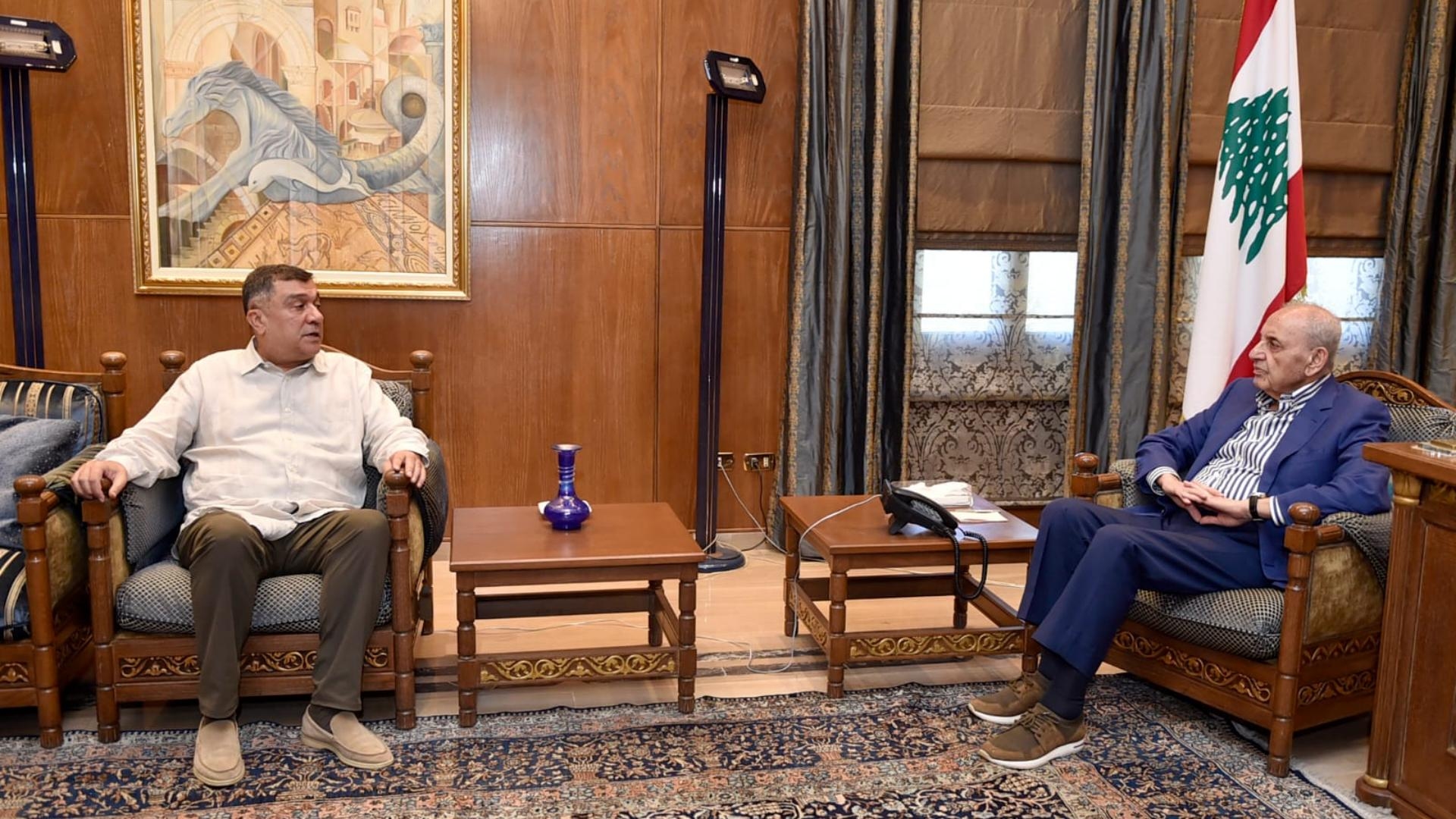 برّي استقبل وزير الاقتصاد ورئيس مجلس إدارة "طيران الشرق الأوسط"