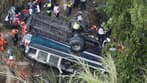 Watch: Bus falls into a ravine, leaving 30 dead