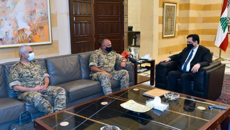 Diab meets military delegation negotiating demarcation of southern border