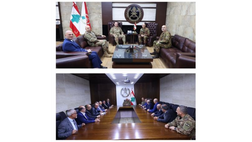 Army chief leads a series of meetings