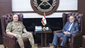 Army chief meets Secretary General of Lebanese-Syrian Higher Council