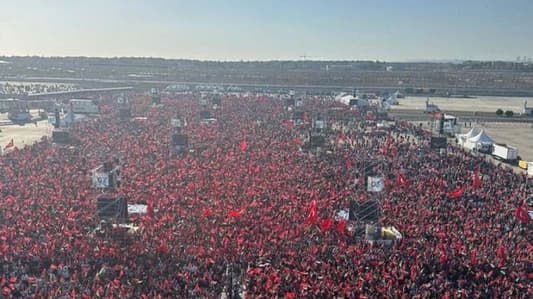 بالصورة: طوفان بشري في اسطنبول دعماً لغزة