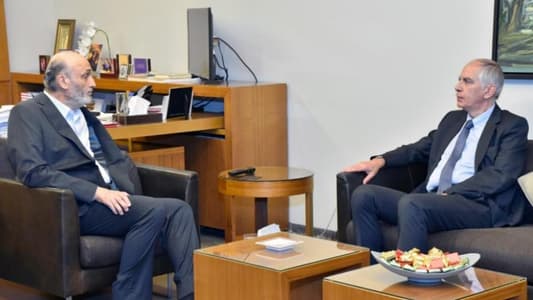 Geagea, French Ambassador meet