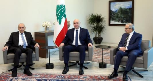 Aoun, Berri, and Salam Affirm Unified Lebanese Stance, Call for Full Israeli Withdrawal