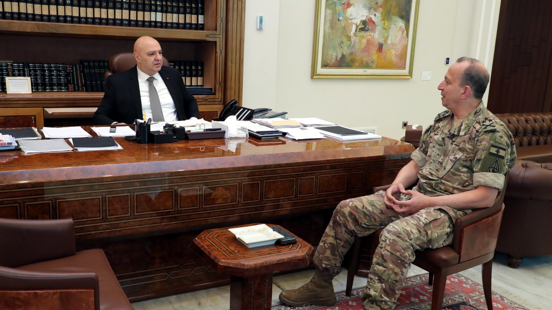 Photos: Haykal and Lawandos at Baabda Palace