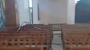 Watch: Damage Inside the Church