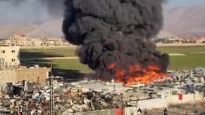 Watch: Syrian Camp on Fire