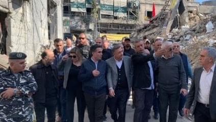 Hamieh tours Nabatieh, pledges government commitment to reconstruction