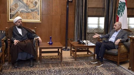 Berri meets Mufti Ahmad Qabalan