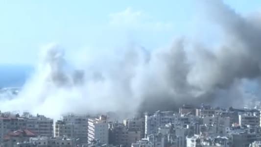 Photo: Airstrikes continue on Dahiyeh, and the number has risen to 12