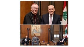Berri welcomes Vatican Secretary of State, broaches developments with Arab League Assistant Secretary-General