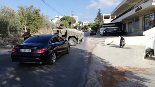 بالصور: انتشار كثيف للجيش اللبناني في بلدة مغدوشة وعند مداخل بلدة عنقون