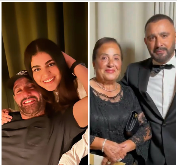 "الاثنتان اسمهما نادية"... أحمد السقا يحتفل بيوم ميلاد والدته وابنته