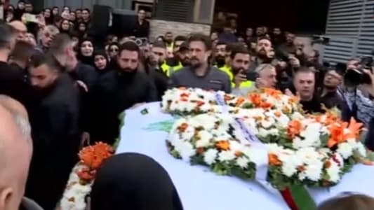 The bodies of the martyrs Farah Omar and Rabih Maamari arrived at Al Mayadeen channel, where funeral prayers will be held for them