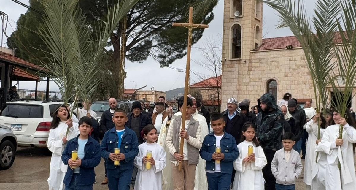 كنائس عكار وبعلبك الهرمل والبقاع تحيي أحد الشعانين