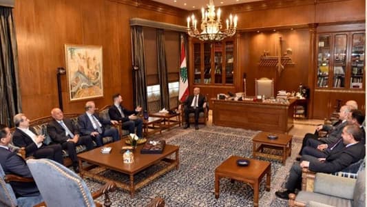Berri discusses political developments with Democratic Gathering, other delegations
