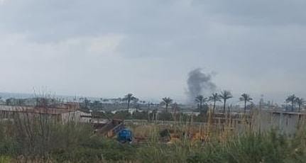 بالصّورة: غارة استهدفت منطقة البراك في خراج بلدة العدوسية ــ الزهراني