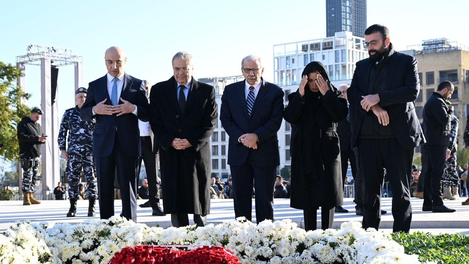 Photos: Nawaf Salam Visits the Memorial of Martyr Rafic Hariri
