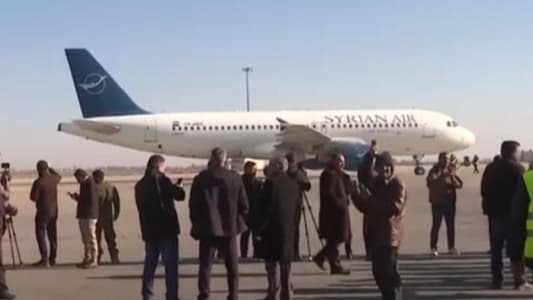 The first plane departed from Damascus Airport after the fall of Assad's regime, carrying 47 passengers and flying the Syrian independence flag