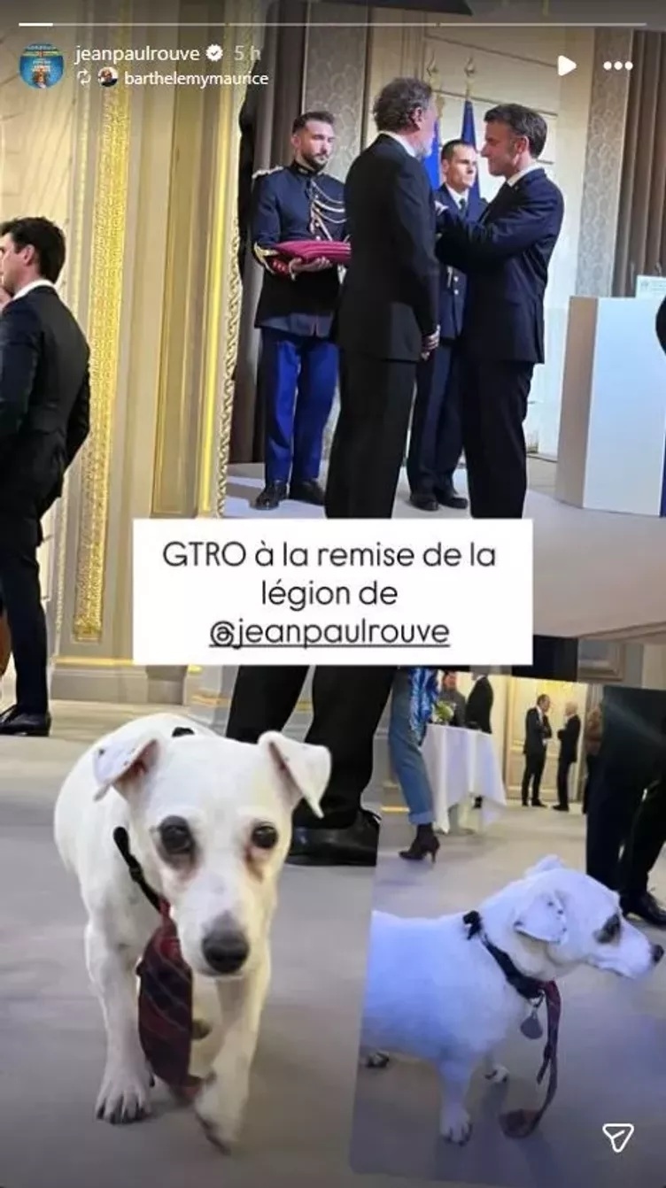 بالفيديو: جان بول روف لم يتمالك دموعه لحظة تكريم إيمانويل ماكرون له