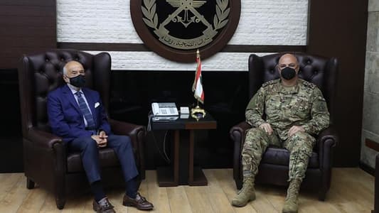 قائد الجيش استقبل شهيب والسفير السوري