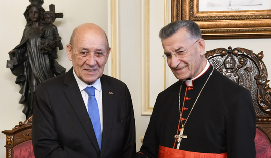 Le Drian leaves Bkekre without delivering any statement