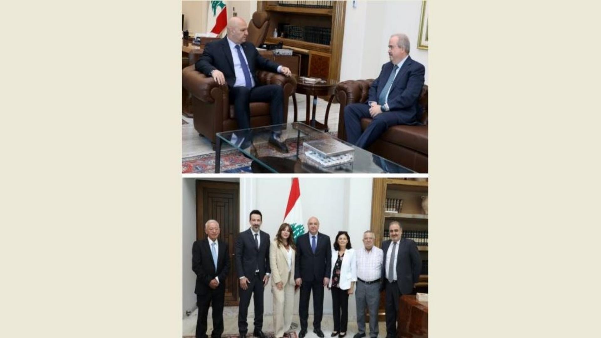 Aoun discusses Finance Ministry affairs, municipal affairs with Baabda visitors