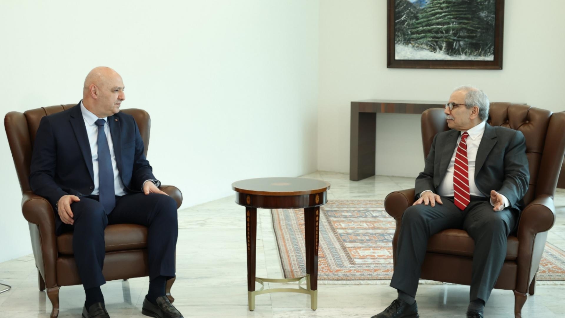 President Joseph Aoun received Prime Minister Nawaf Salam at the Baabda Palace