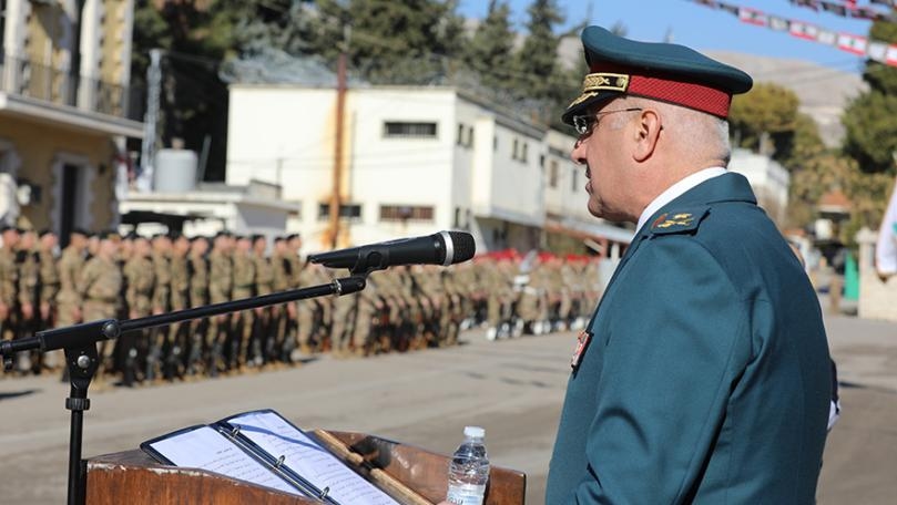 حفل تقديم جنود متمرنين ومجندين ممدّدة خدماتهم إلى العلم