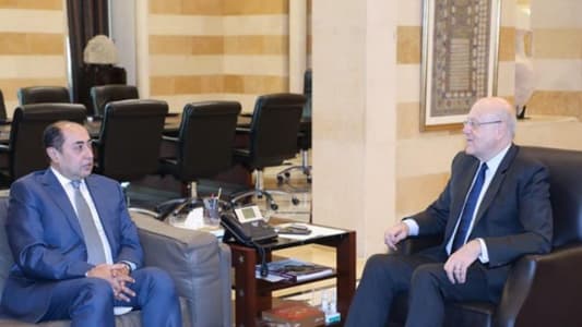 Mikati meets Zaki, says Lebanon keen on returning relations with Gulf to normalcy