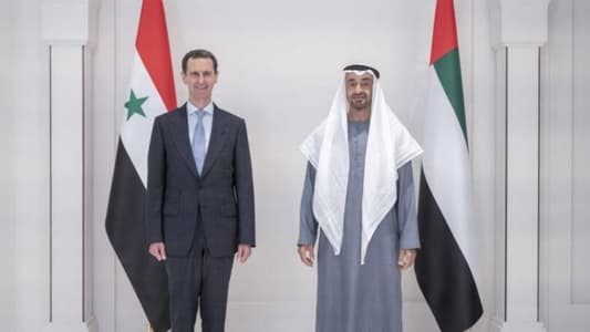 Syria's Assad arrives in United Arab Emirates in official visit