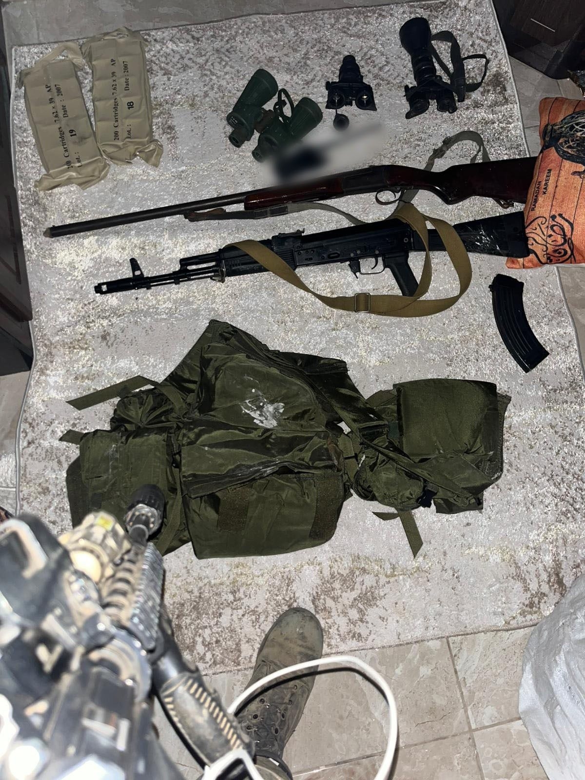 Israeli Army Says Military Equipment Discovered in South Lebanon