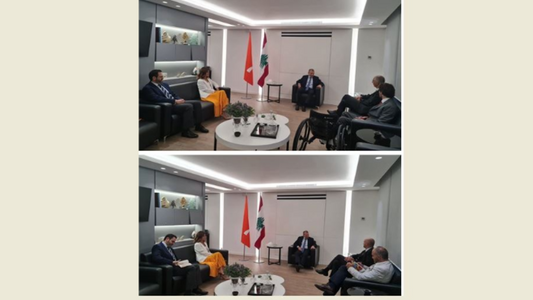 Bassil meets French Ambassador, UNHCR representative