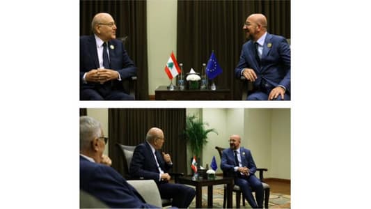 Mikati discusses Syrian refugee crisis with European council president