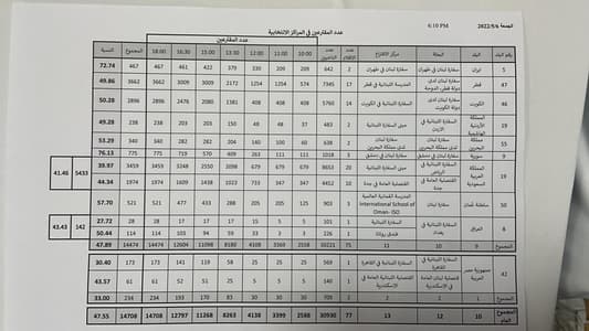 Photo: The number of expatriate voters, according to the Operations Room in the Ministry of Foreign Affairs, has so far reached 14,708, equivalent to 47.55 percent