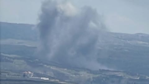 Photos: A violent Israeli airstrike targeted Sohmor in the Western Bekaa