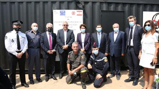 Grillo at opening of firefighters training center in honor of August 4 martyrs: We are determined to help Lebanon